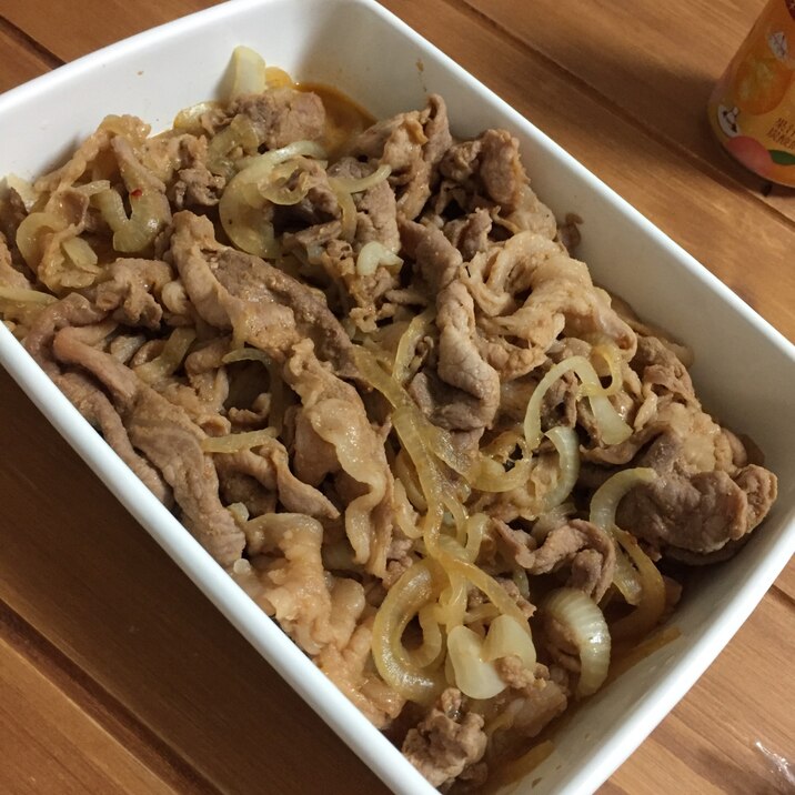 豚肉と玉ねぎのニンニク炒め